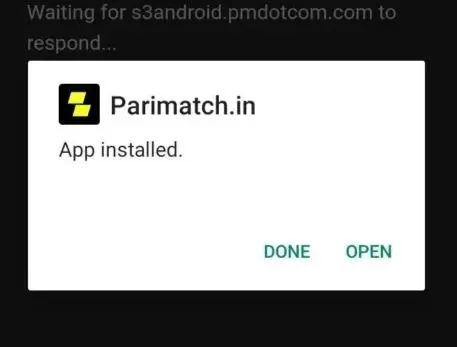 install Parimatch app