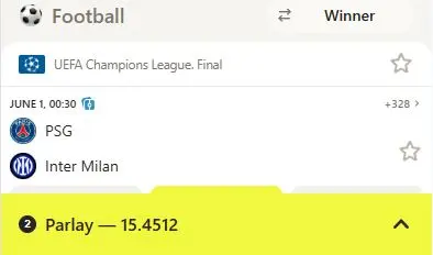Parlay bets Parimatch
