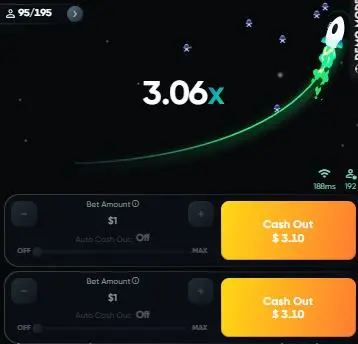 play Crash X and cash out