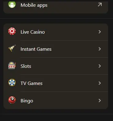 Parimatch casino games