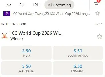 place bet on cricket