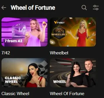 wheel of fortune games Parimatch