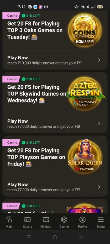 Parimatch Latest Casino Events 